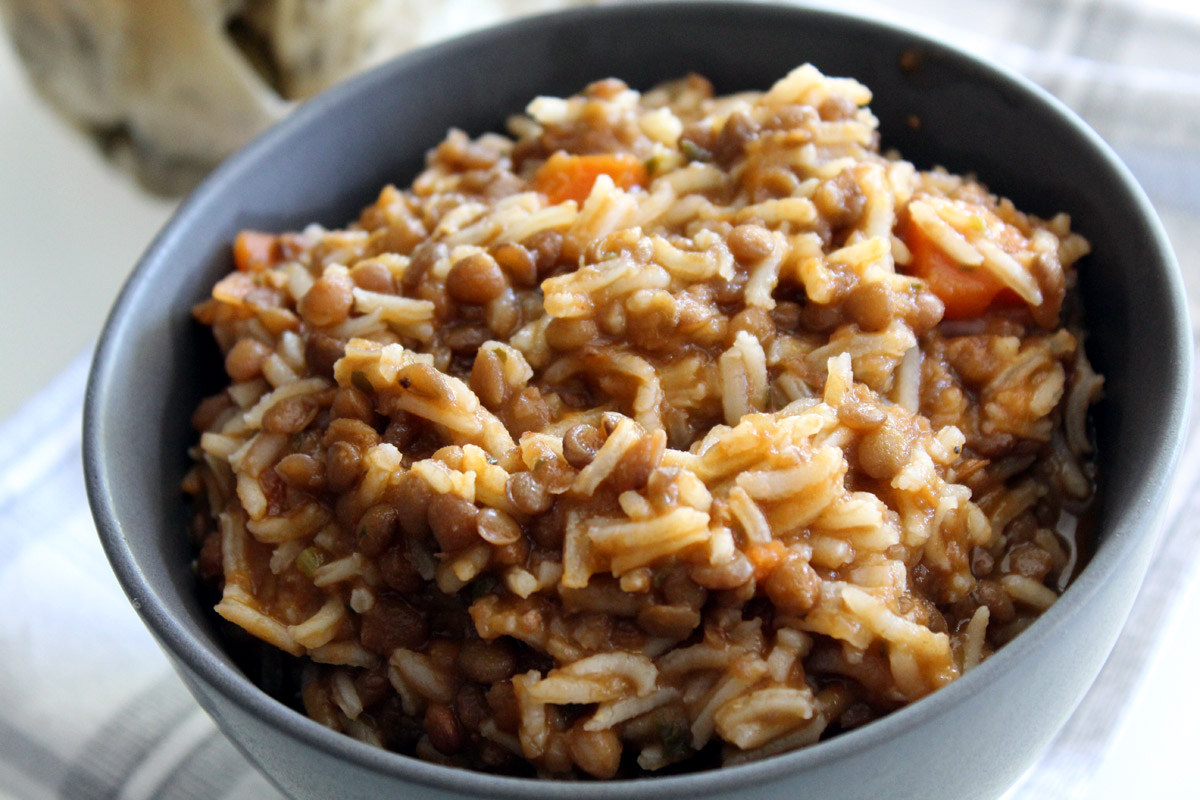 Φακόρυζο με καστανό ρύζι - iCooktoHeal Υγιεινές συνταγές για υγιείς ανθρώπους