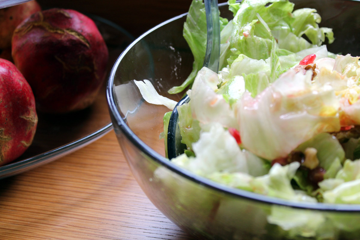 Ντρέσινγκ για πράσινες σαλάτες με χυμό ροδιού - iCooktoHeal Υγιεινές συνταγές για υγιείς ανθρώπους