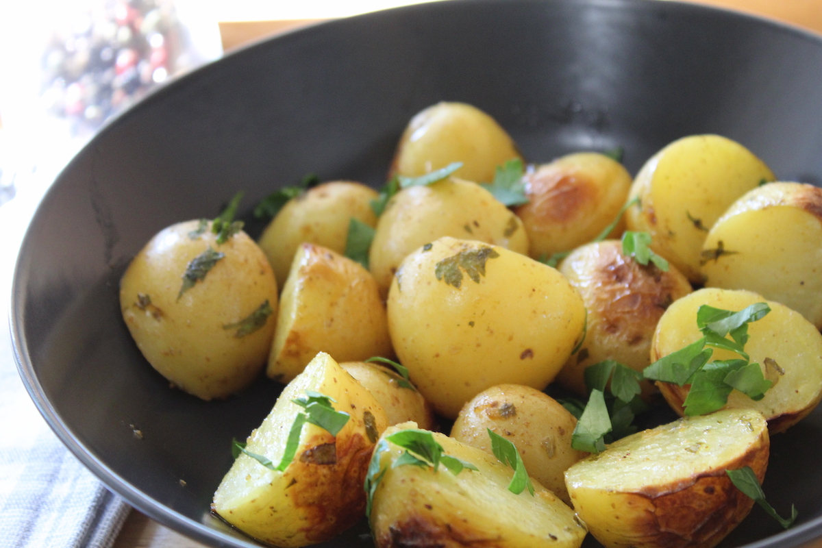 Πατάτες στον φούρνο με κάρι - iCooktoHeal Υγιεινές συνταγές για υγιείς ανθρώπους