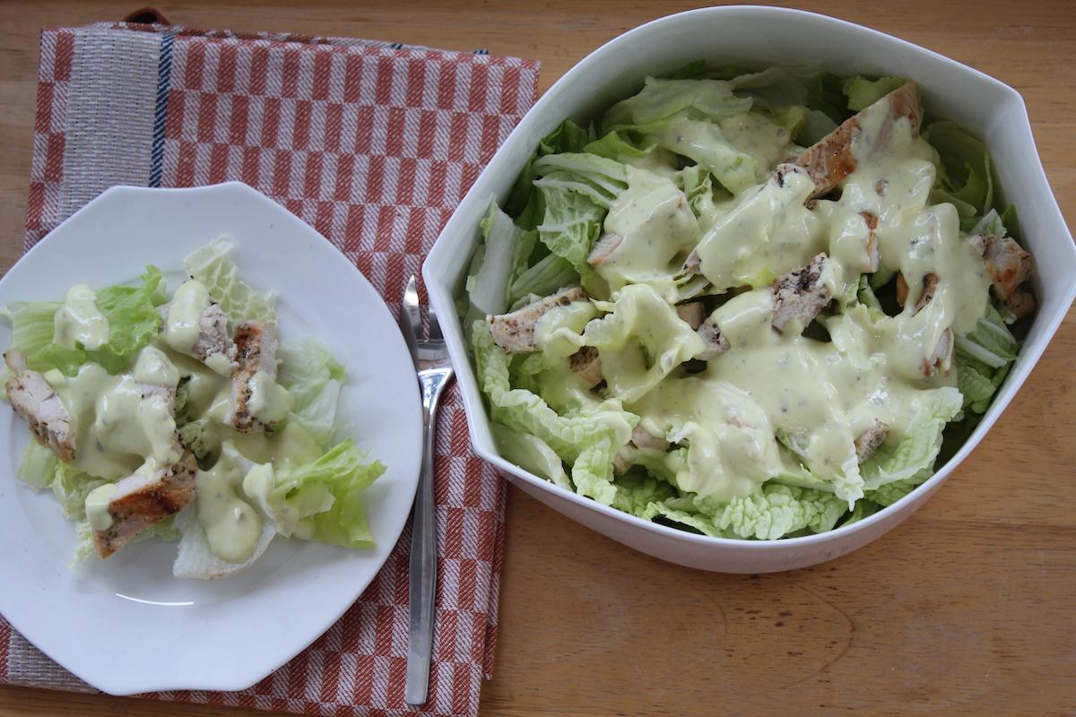 Light caesar salad - iCooktoHeal Υγιεινές συνταγές για υγιείς ανθρώπους