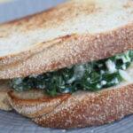 Spinach pie sandwich and feta cheese - iCooktoHeal Υγιεινές συνταγές για υγιείς ανθρώπους