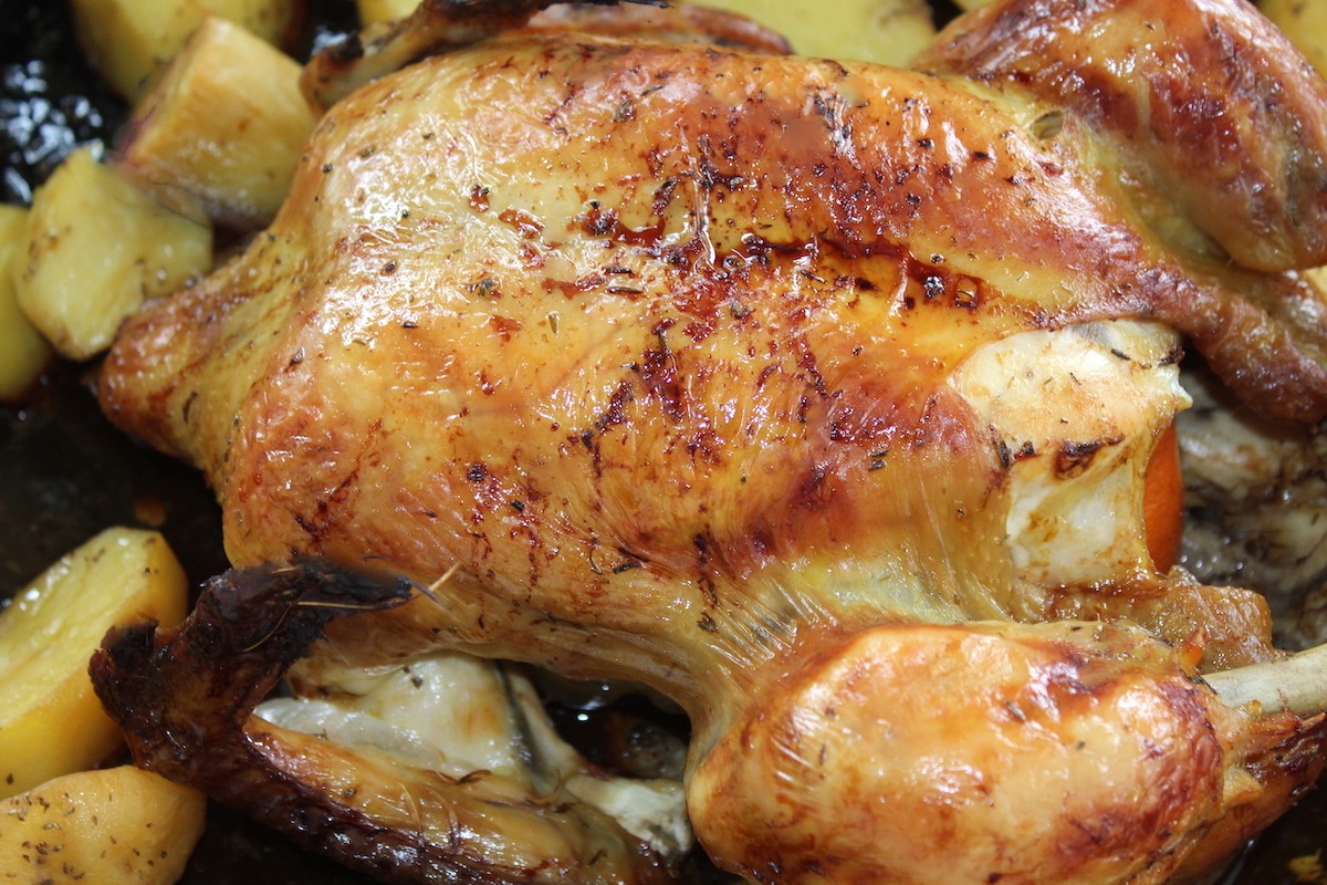 Αρωματικό κοτόπουλο με πατάτες στον φούρνο - iCooktoHeal Υγιεινές συνταγές για υγιείς ανθρώπους