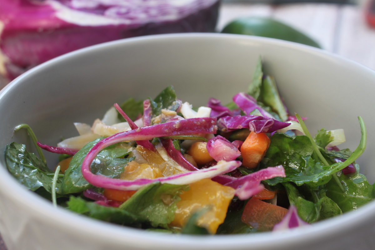 Εξωτική σαλάτα με φιστικοβούτυρο - iCooktoHeal Υγιεινές συνταγές για υγιείς ανθρώπους