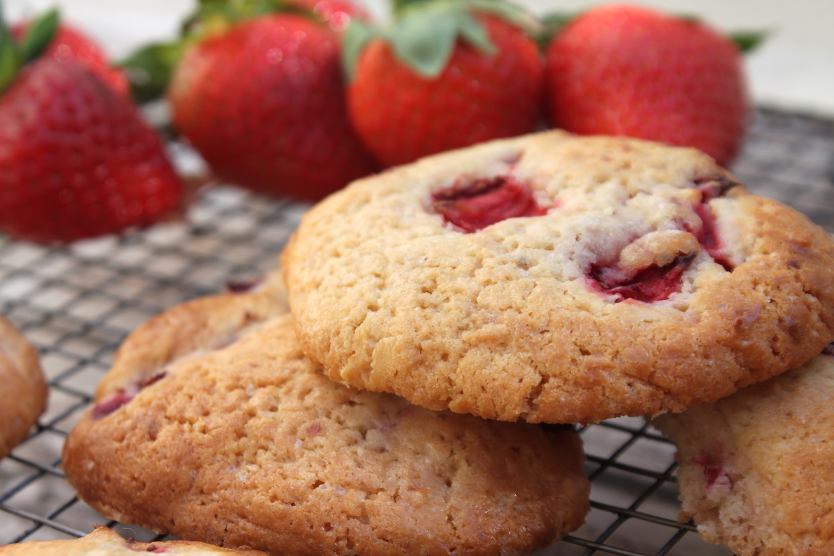 Cheesecake cookies με φράουλες - iCooktoHeal Υγιεινές συνταγές για υγιείς ανθρώπους