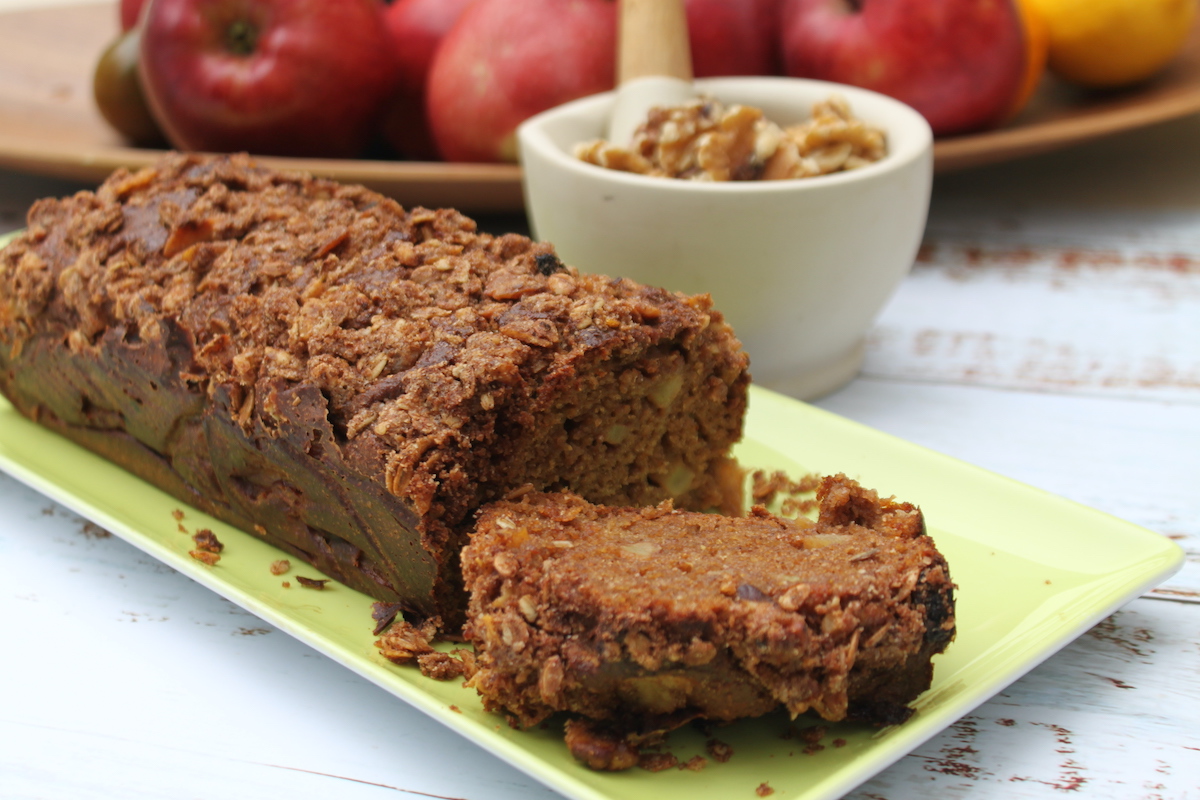 Γλυκό ψωμί με μέλι και μήλο - iCooktoHeal Υγιεινές συνταγές για υγιείς ανθρώπους