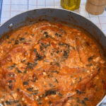 γαρίδες σαγανάκι με φέτα